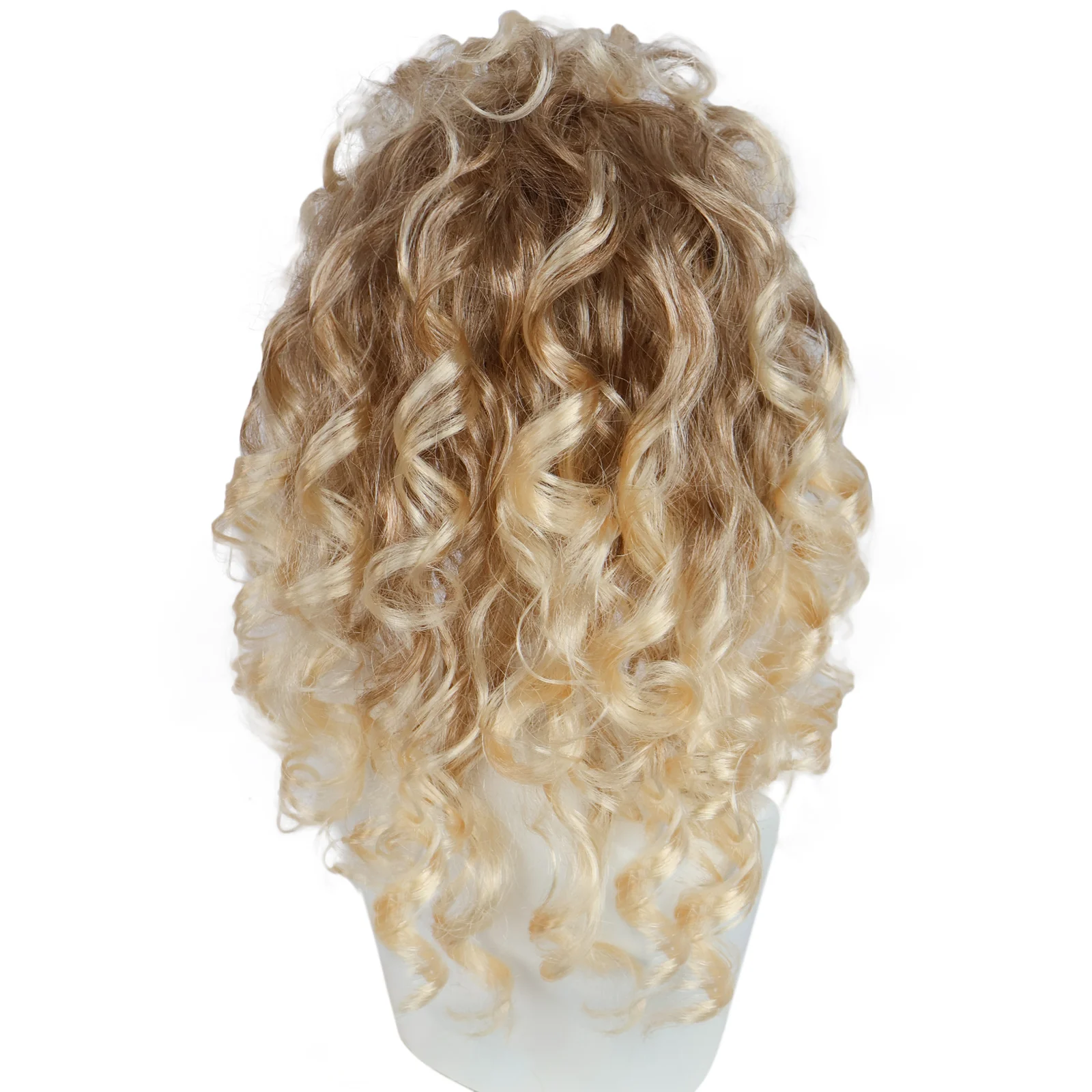 Synthetic Blonde Big Curly Wig - Women'S Fashion Of The 70S recension och pris