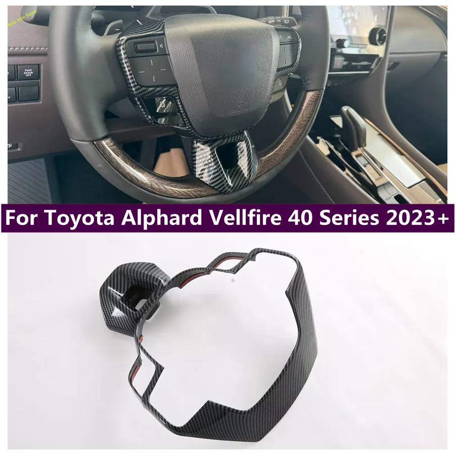 

Accessories Steering Wheel Decoration Frame Cover Trim Fit For Toyota Alphard Vellfire 40 Series 2023 2024