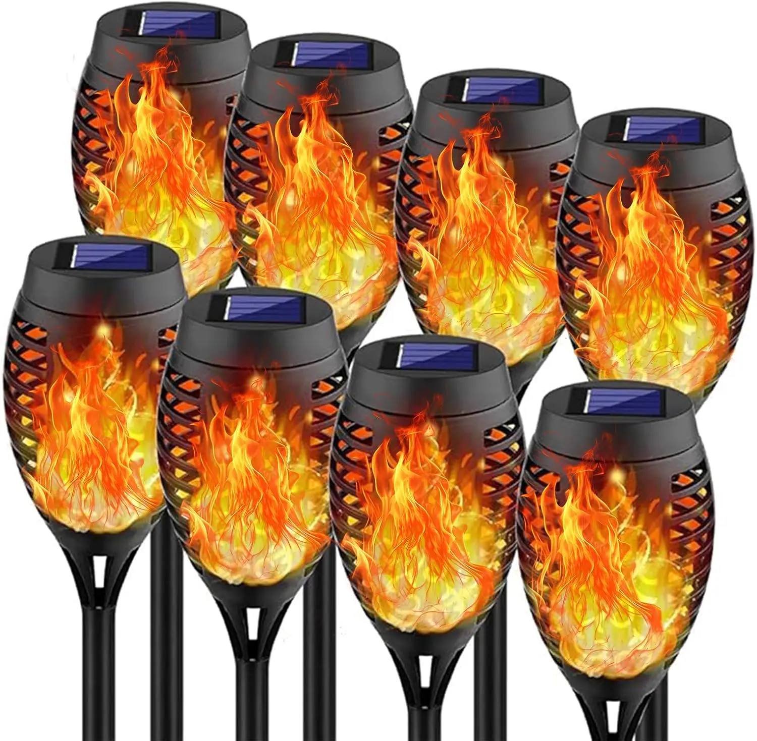 

Solar Lights Outdoor,Solar Torch Lights with Flickering Flame,Waterproof Outdoor Garden Lights for Outside Patio Pathway Yard