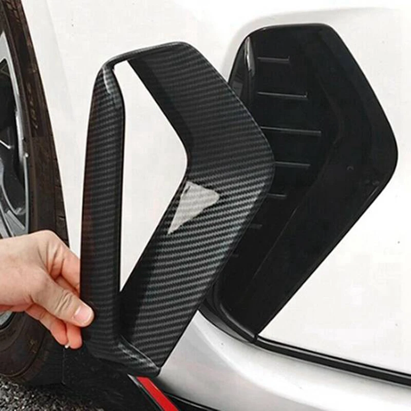 For Kia K5 Optima 2020 2021 2022 ABS Carbon Fiber Car Fog Light Lamp Cover Trim Decor Frame Sticker Accessories