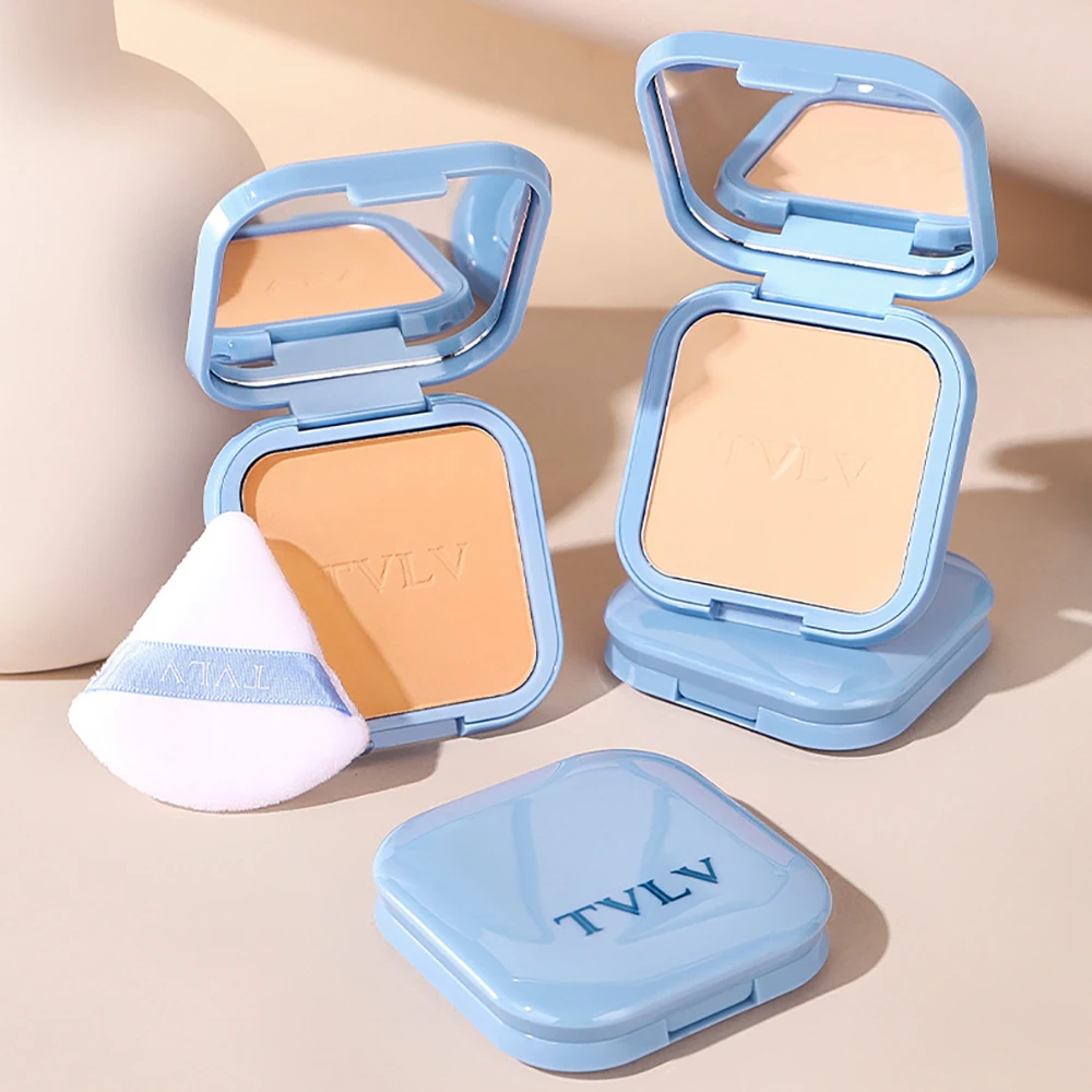 6-Farben-Matt-Gesichts-Concealer-Puder, aufhellendes Make-up, transparent, wasserdicht, schweißbeständig, Kosmetik-Fixierpulver