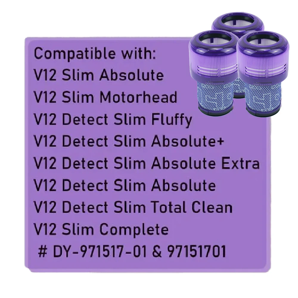 Compatible Filter for Dyson V12 Slim SV20 HEPA Filter For Dyson V12 Detect Slim Replacement Kit Vacuum Cleaner Part Accessories image 6