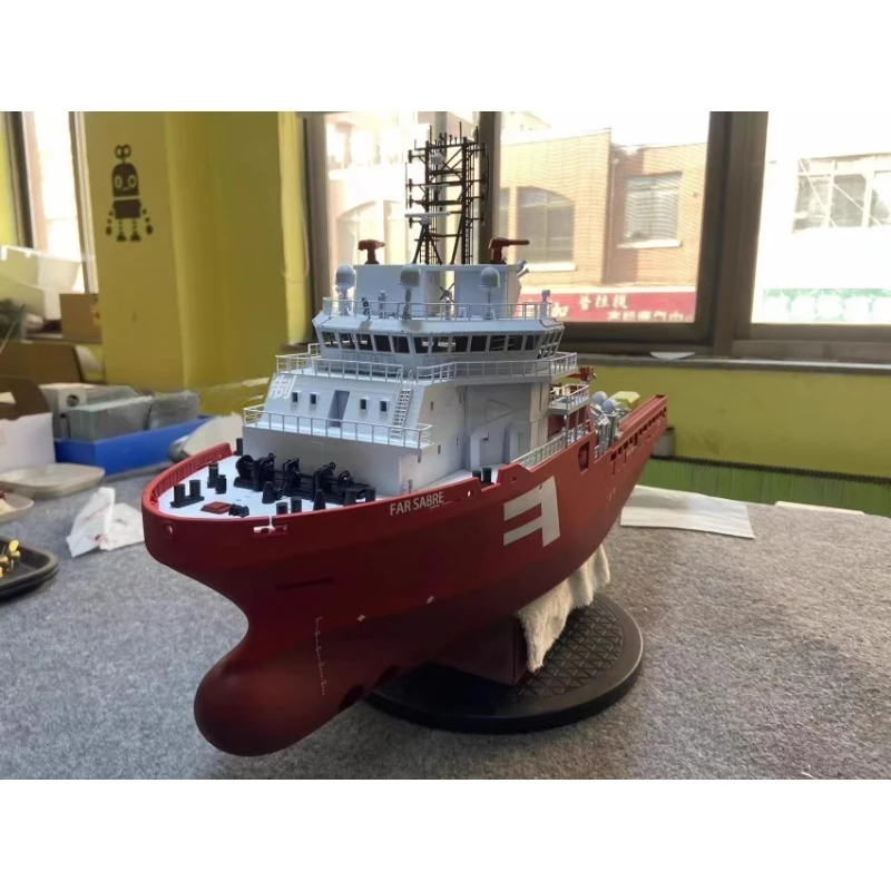 تجميع RC قارب أطقم منمذجة 1/100 مرساة كما AHTS Tug UT 712 لتقوم بها بنفسك طباعة ثلاثية الأبعاد اختياري المنتج النهائي