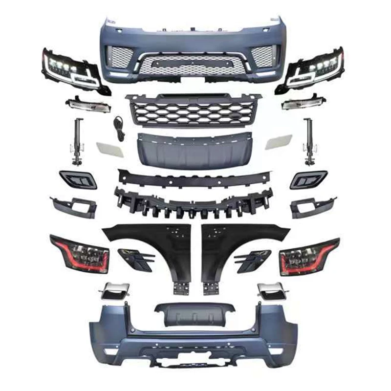 

Модернизированный комплект кузова для Sport L494 2014-2017, передний и задний бампер на заказ, новый для 2018-2022 гг.