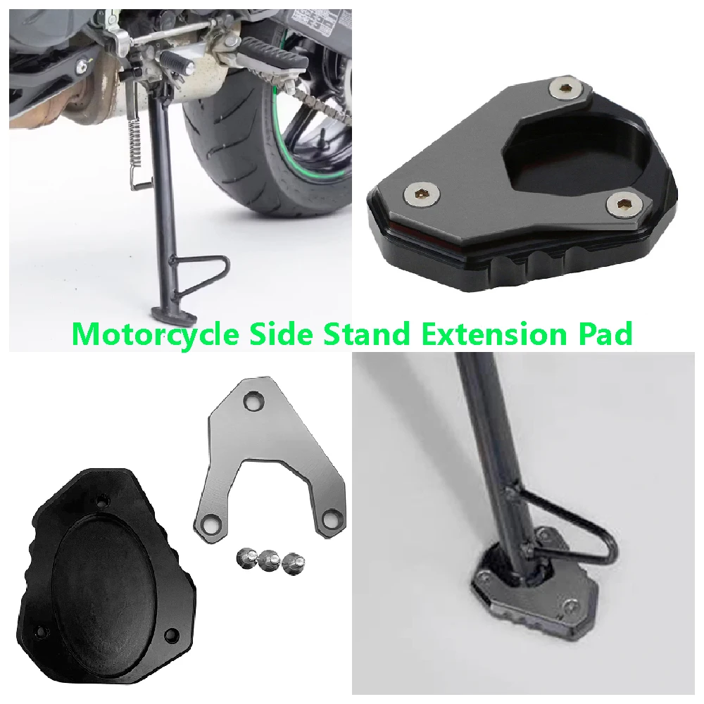 

Fits for Kawasaki Versys 650 LT ABS FFF FGF FHF KLE650 2015-2025 Motorcycle Side Stand Base Enlarge Extension Plate Widener Pad