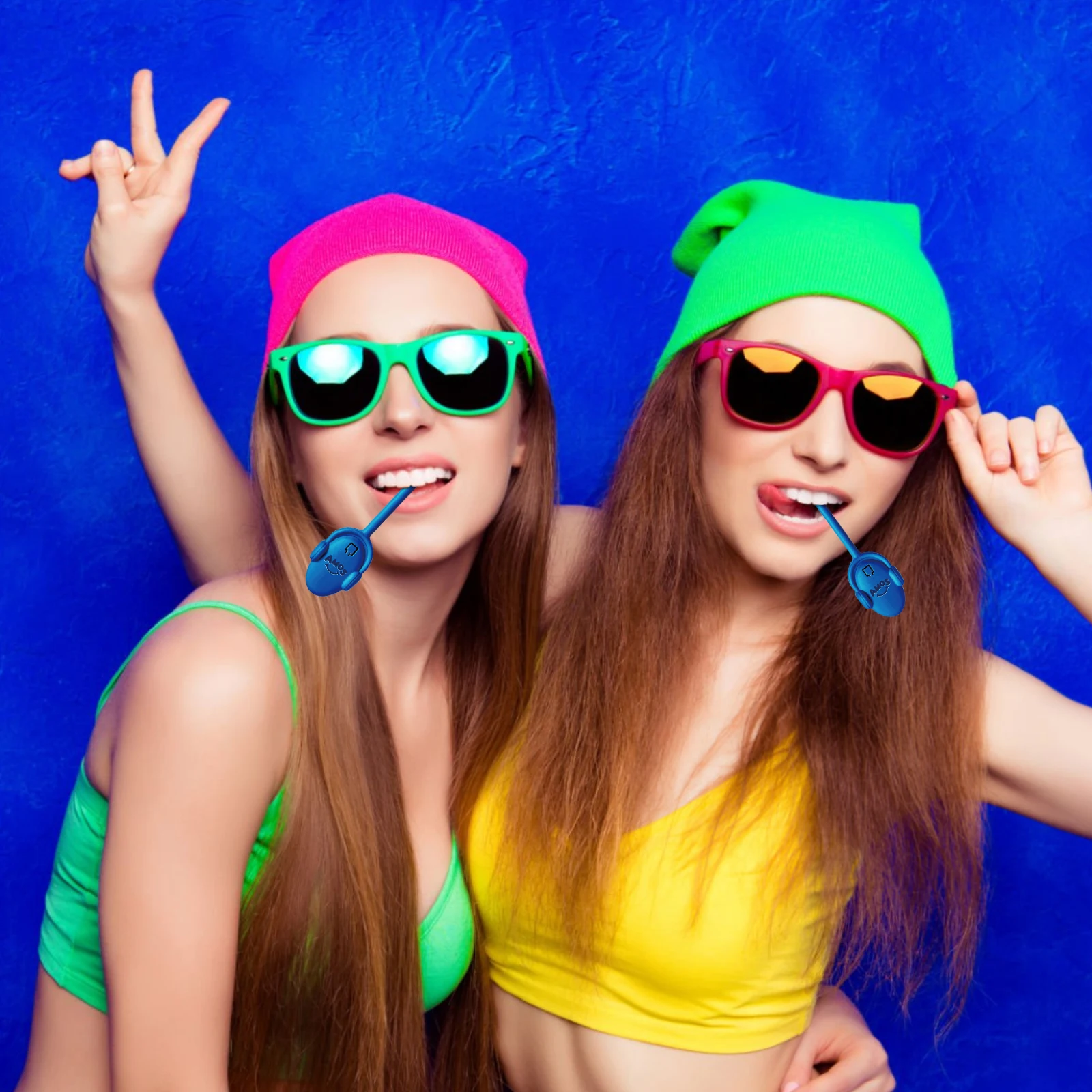 Permen Musik Bone Conduction Amos TastySounds Audio Singing Smart Lollipop Hadiah Rasa Blueberry&Cola