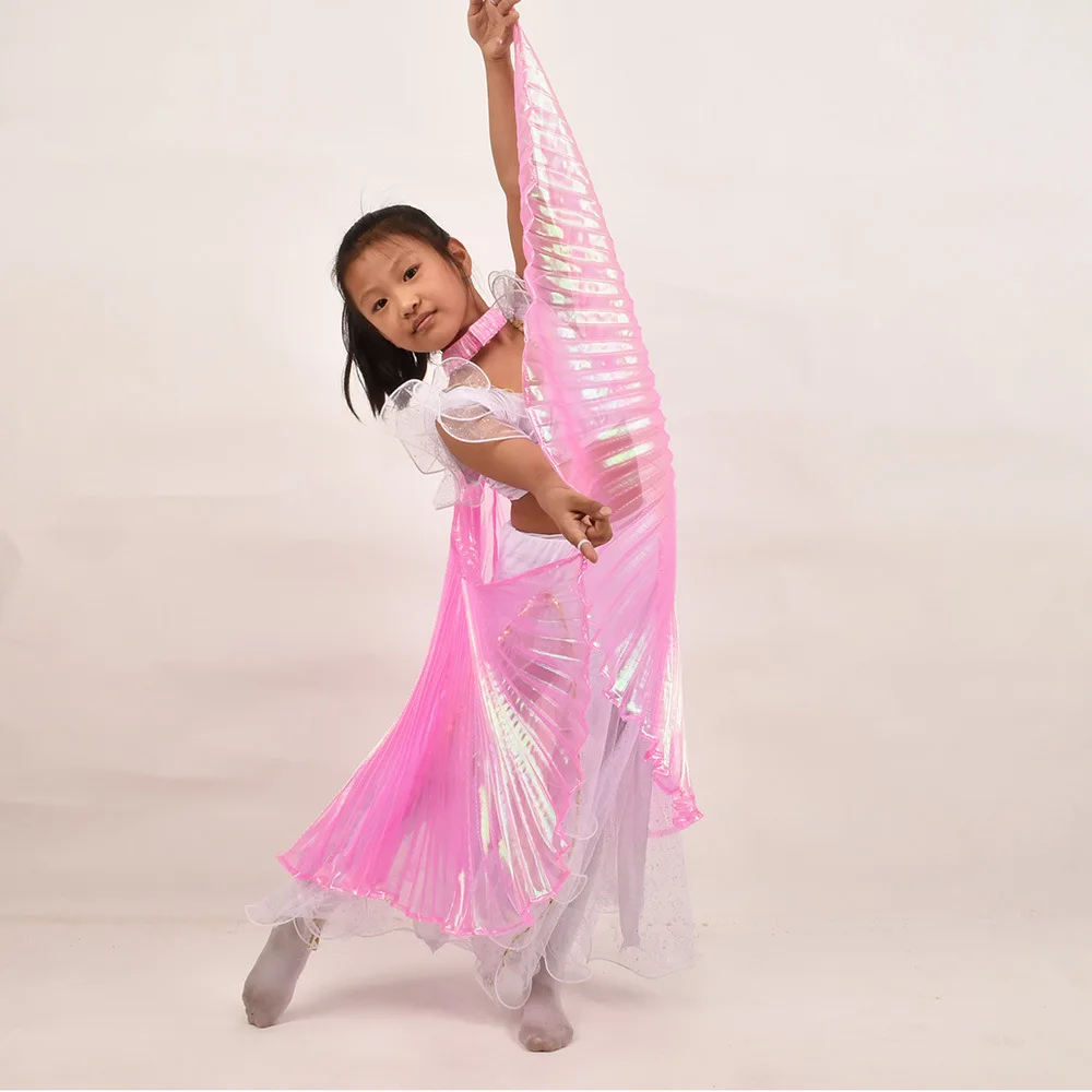 Ailes de danse du ventre pour enfants, accessoires pour enfants, moindre contreplaqué financièrement, costume de bâtons éma ens, vêtements de festival pour enfants