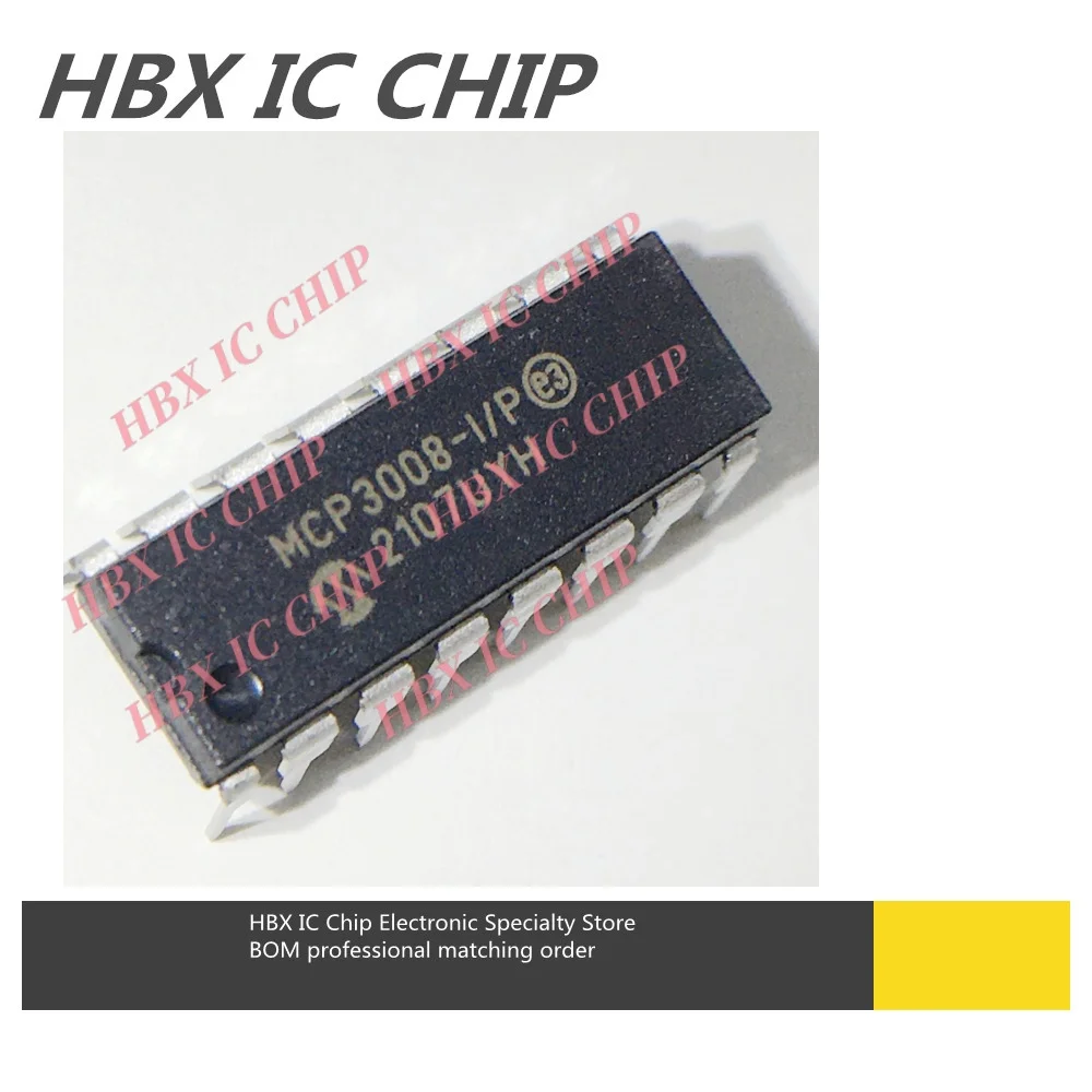 1-5 قطعة MCP3008-I/P Mcp3008 DIP-16 Mcp 8-قناة 10 بت ADC مع واجهة SPI لمحول Raspberry Pi الرقمي إلى التناظري