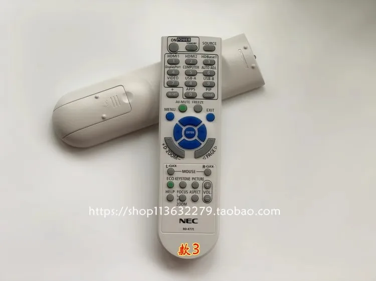 

Совершенно новый оригинальный пульт дистанционного управления для проектора NEC NP-PE501XC MC330W ME360XCV V U321H M333XS M323H NP-M420X P420X P451X