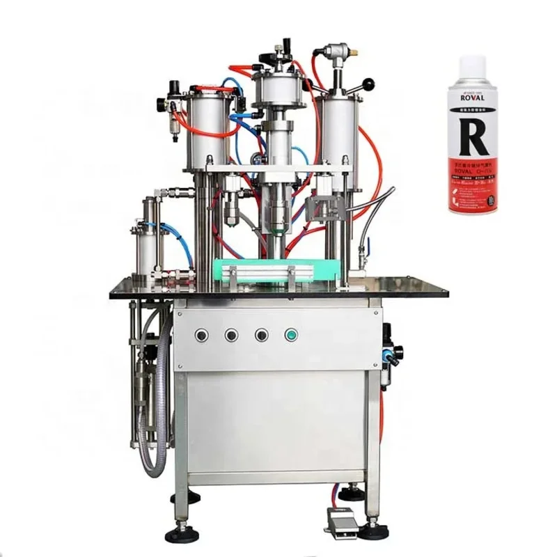 

Small Semi Automatic Aerosol Filling Machine For Spray Paint