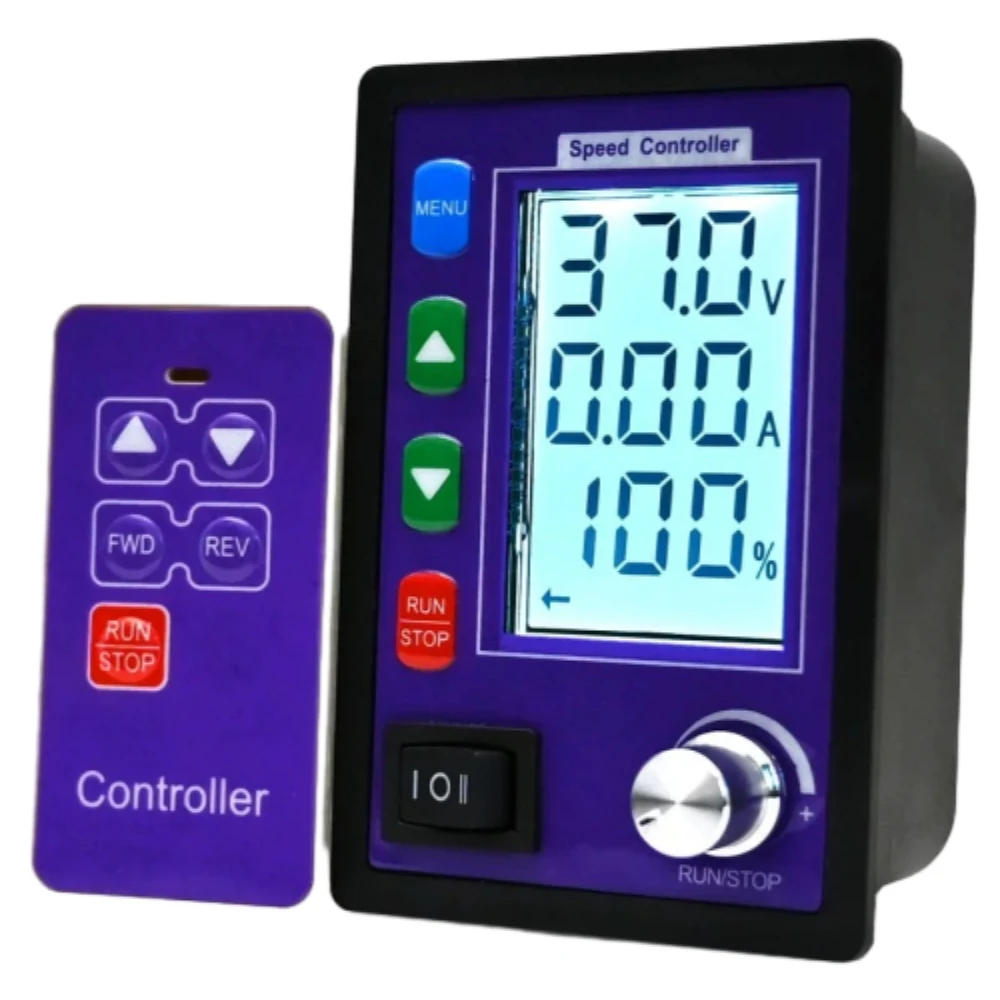 

30A 10-55V щетка с дистанционным управлением, регулятор прямого и обратного хода, регулятор скорости двигателя, обнаружение напряжения и тока