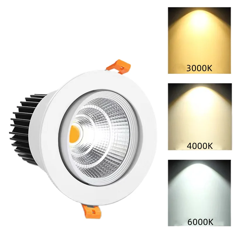 New LED Downlights Angle Adjustable COB Ceiling Lamp Spot Lights 3W 5W 7w 9w 12w 15w18w Rotating AC85-240VDimmable Recessed