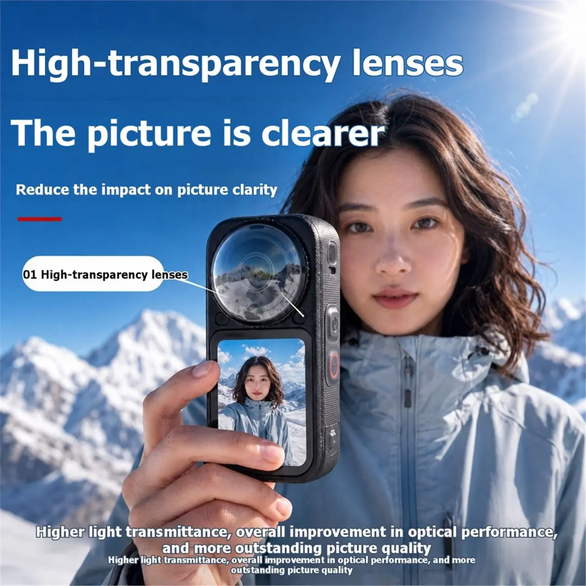 For X6 Lens Protector Tempered Glass /PC Anti Scratch 360 Camera Lens Guard Snap on Protective Accessory