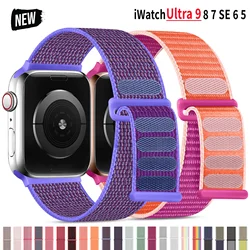 Cinturino in nylon per cinturino Apple Watch 49mm 40mm 44mm 42mm 41mm 45mm 38mm braccialetto intelligente per IWatch Ultra 8/7/6/SE/5/4/3