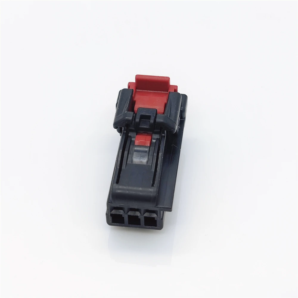 6098-8153 3 Pin Automotive Connector Female US Series 1.2mm 050 Unsealed PBT Black Fit for Car Engine Sensor Wiring