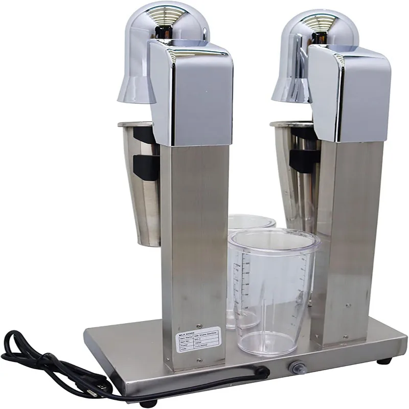 스테인레스 스틸 전기 밀크 쉐이크 믹서 메이커 110V 더블 헤드 밀크 쉐이크 기계 4pcs 컵 블렌더 기계 음료 믹서