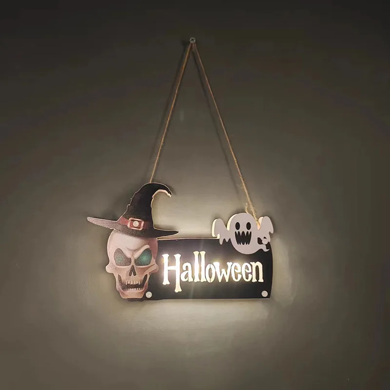 

Halloween Wreaths For Front Door Halloween Sign For Door Skull Pendant Not Easily Deformed Add Halloween Atmosphere Front Door