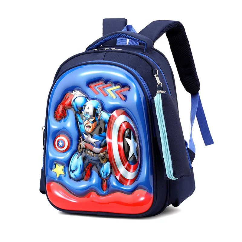 Marvel Nieuwe Cartoon Spider-Man Basisschool Rugzak Anime Cartoon 3D Hard Shell Rugzak voor kinderen van de 1e-2e leerjaar
