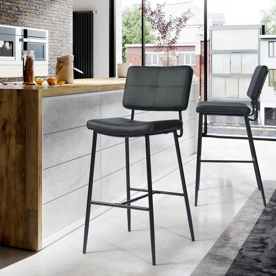 

-+-Modern Make Up Bar Chairs Reception Design Single Reception Nordic Bar Stools Party Backrest Ergonomic Sillas De Bar Furnitur