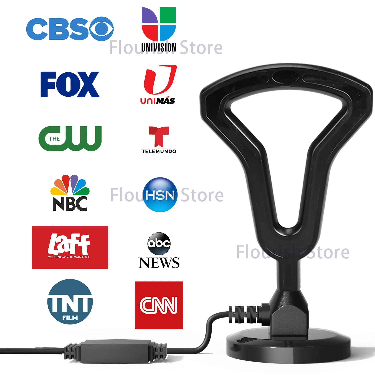 Antenna TV aggiornata da 6000 miglia HDTV amplificata digitale 4K 1080P a lungo raggio per interni