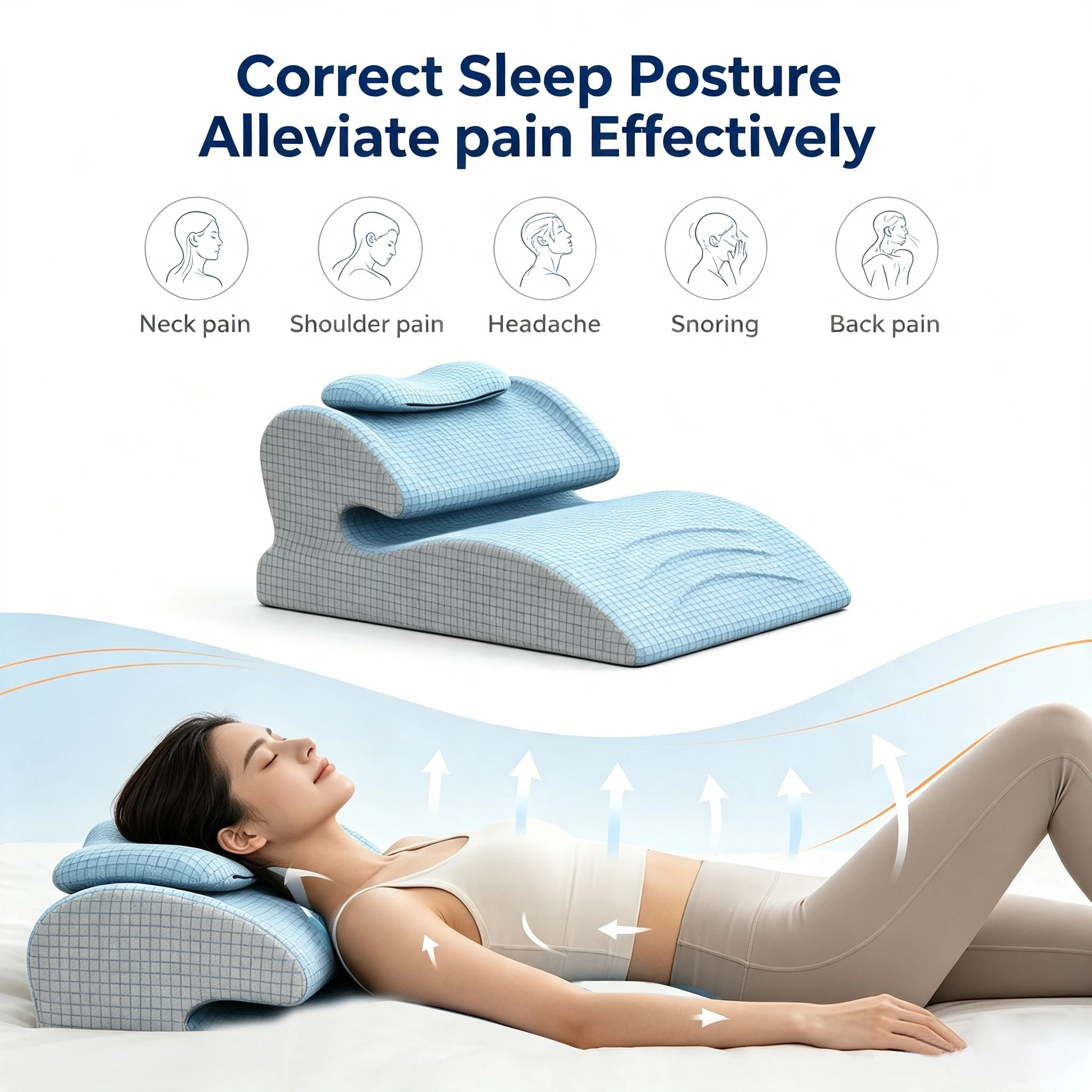 Snel-terugverende, responsieve - Memory Foam Orthopedic Pillow Neck Pain recensie en prijs