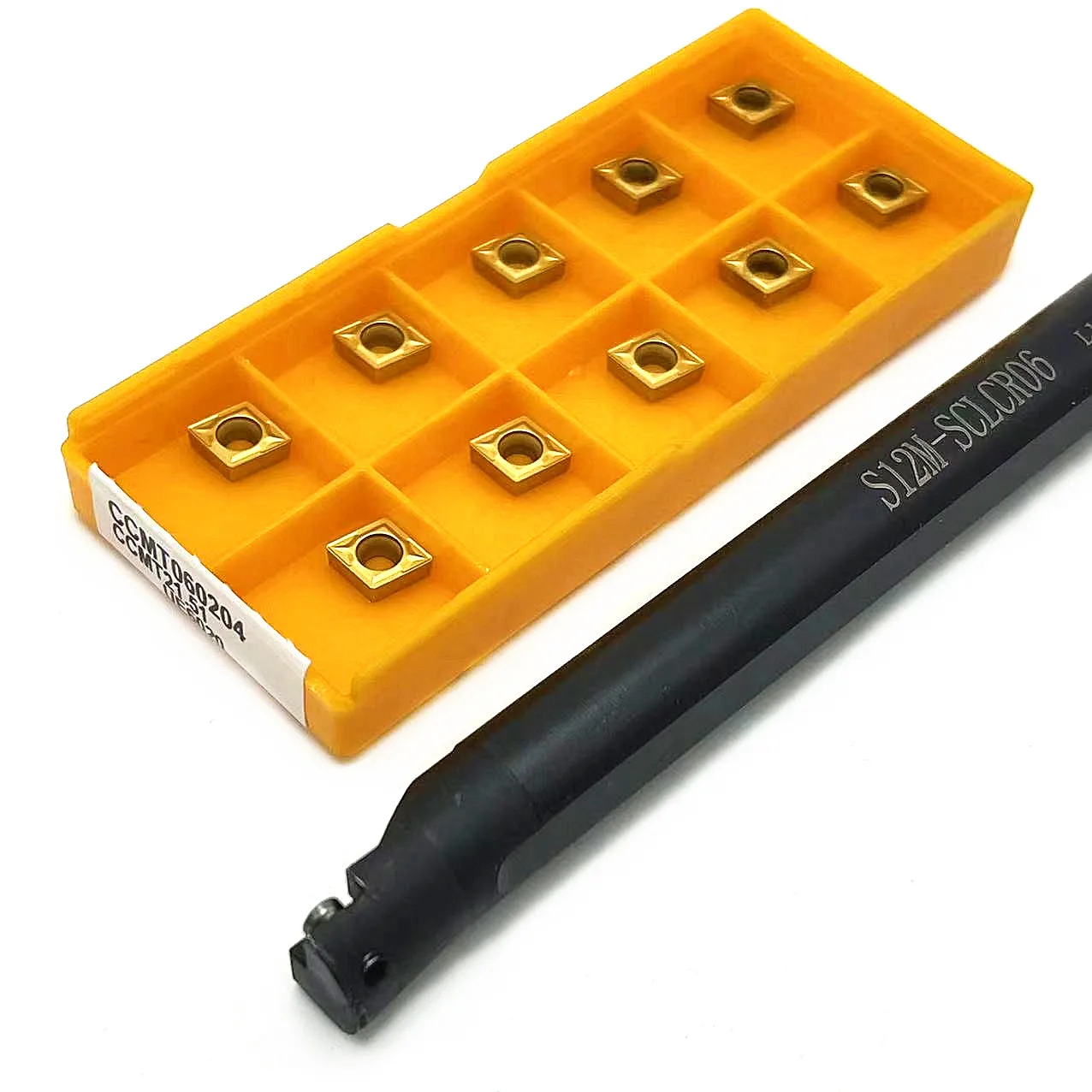 10PCS CCMT060204 + S06K S07K S08K S10K S12M SCLCR06 SCLCL06 High quality insert CNC Inner hole turning tool Free shipping CCMT