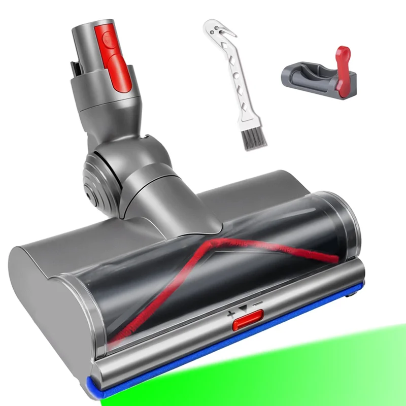 B25B Replacement Vacuum Head With LED Green Lights For Dyson V8 V10 V11 V15 Cordless Models-Direct Drive Brushroll