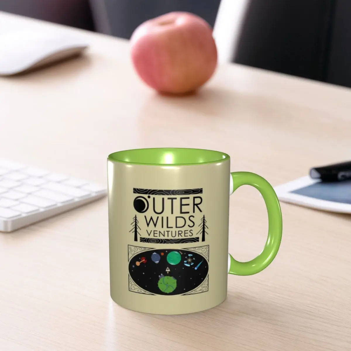 Outer Wilds Ventures Handbook Mug Funny Ceramic Coffee Cups Tea Mugs Milk Cup Drinkware Gifts for Friends