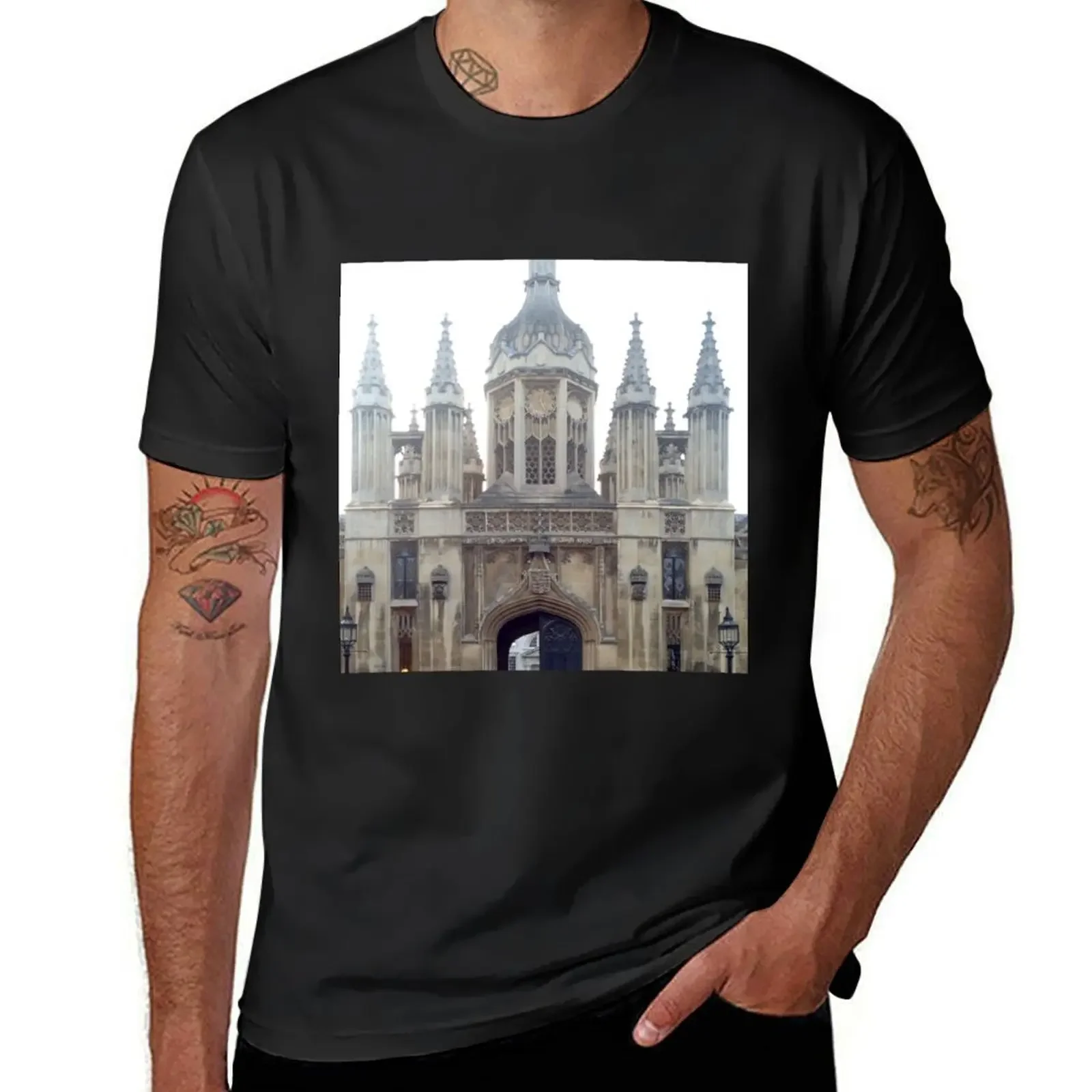 Kings College Cambridge T-Shirt summer tops rapper graphic tees graphic shirts plain white t shirts men