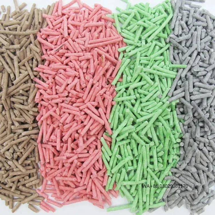 

Клейкая кошачья туалетка Супер контроль запаха Полоса аромати дробленой формы Пользовательские экологически чистые смывные тофу кошачьи туалеты