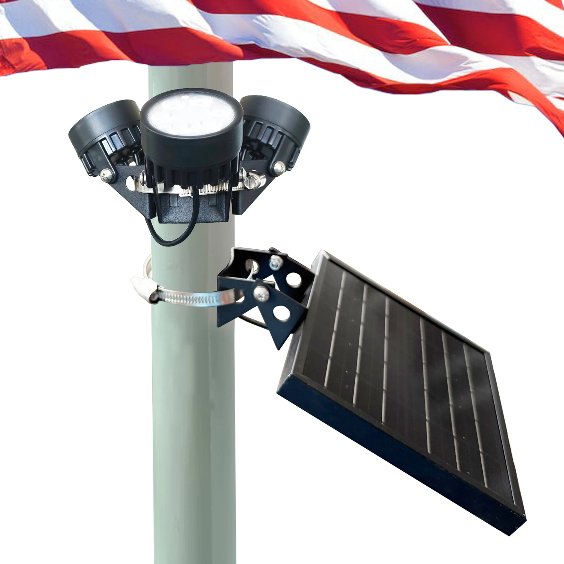 Solar Flag Pole Lig…