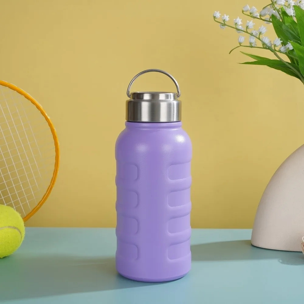 

Double Wall Thermos Water Bottles Leakproof Design Portable Handle Stainless Steel Vacuum Flask Eco-Friendly Durable