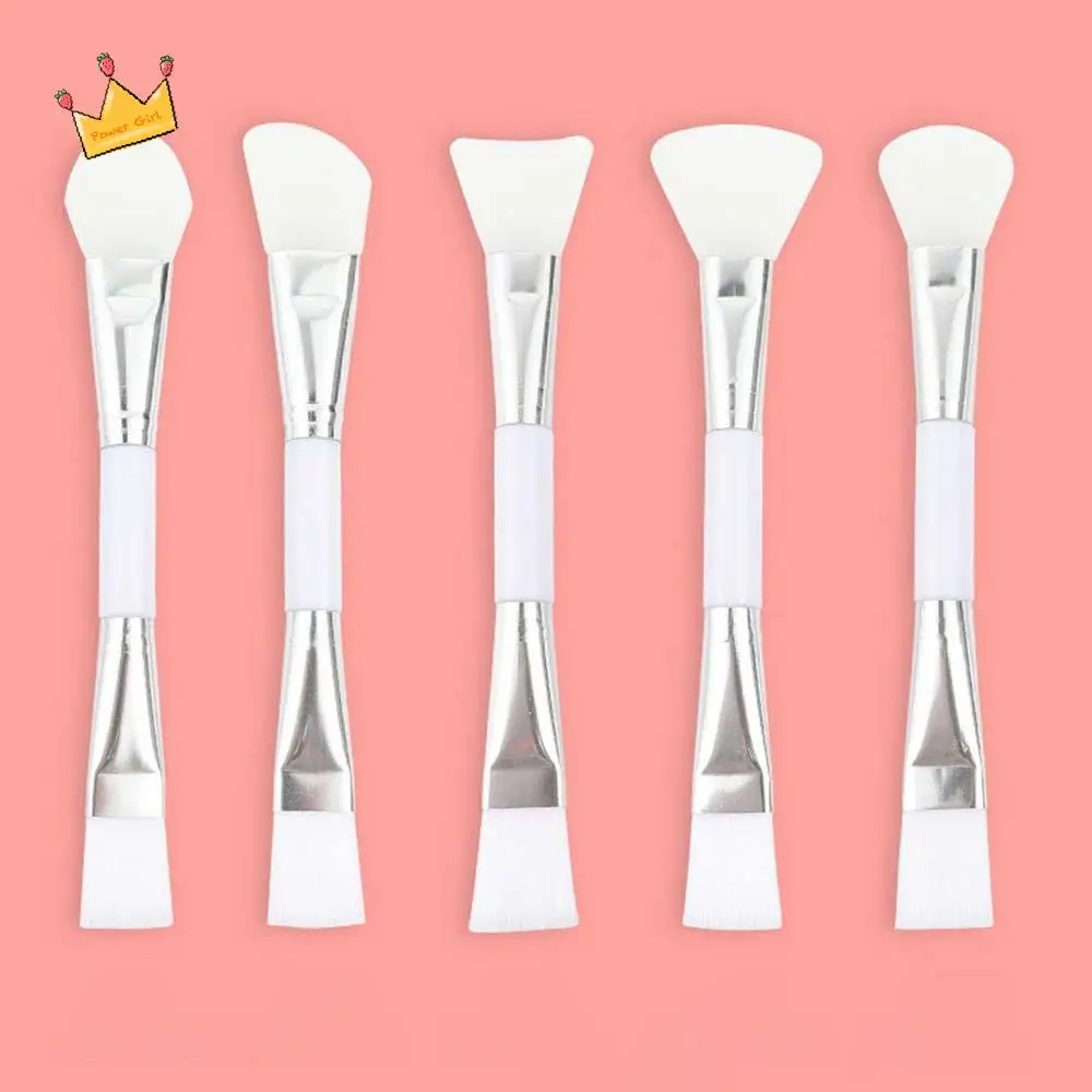 Professional Double-Ended Cosmetic Tool Skin Care Makeup Brush DIY Mask Tools Facial Mud Mixing Brush Silicone Mask Brush