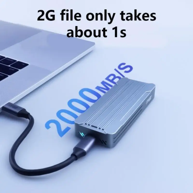 

652F Solid Disk Enclosure with RTL9220 Chip Fast Speed TypeC USB3.2 20Gbps for 2230 2242 2280 with Efficient Aluminum Cooling