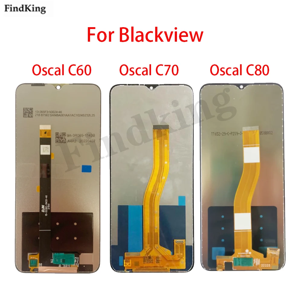 100% Tested LCD Display For Blackview Oscal C60 C70 C80 LCD Display Touch Screen Digitizer Assembly Replacement