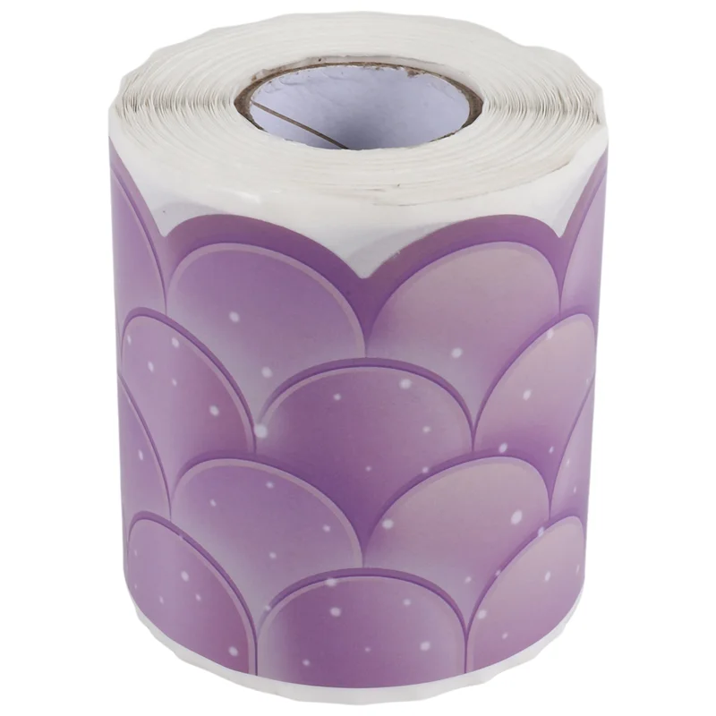 EDT-20M Ombre Scallops Bulletin Board Borders Rainbow Straight Borders Classroom Or Home School Decoration