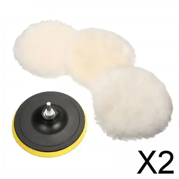 

2-4pack 5Pcs Polishing Buffing Pads for Car Buffer Polisher Compounding Machine