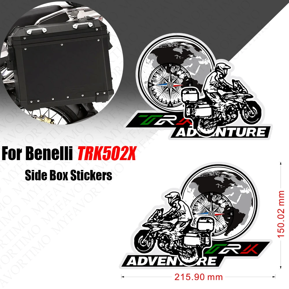 Decals For Benelli TRK502X TRK 502 X Motorcycle Aluminum Panniers Adventure Top Case Side Box Luggage Tail Box Stickers