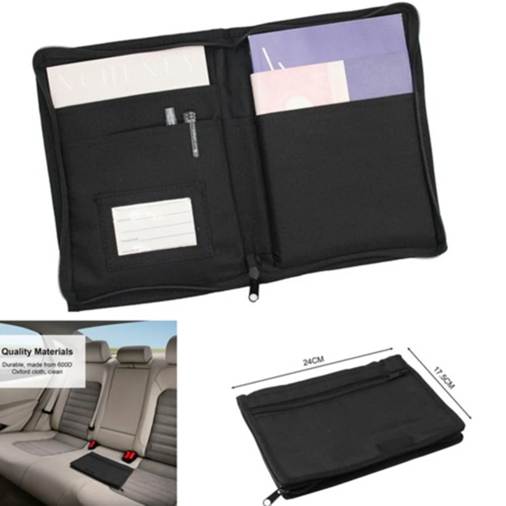 Organizer Glove Box Storage 24*18*2cm 600D Oxford Cloth Black Exquisite Interior Manual Multi Pockets Car Storage