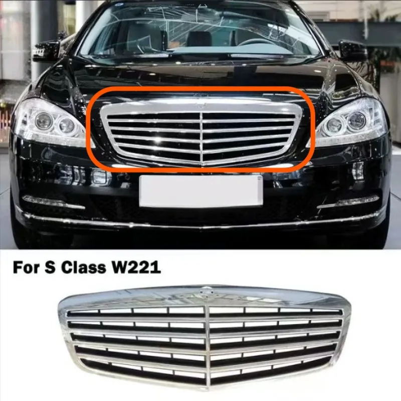 

Front Grille Grill For Mercedes-Benz S-Class W221 S350 S400 S450 S500 S550 S600 2005-2013 Tuning Accessories Grills 2218800483