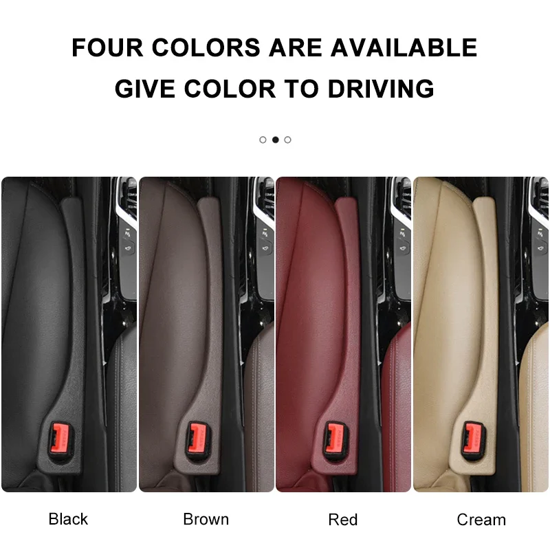 Car Seat Gap Filler Universal PU Leak-proof Filling Strip Anti-Drop Seat Gap Strip With Hole Car Decor Auto Interior Accessories