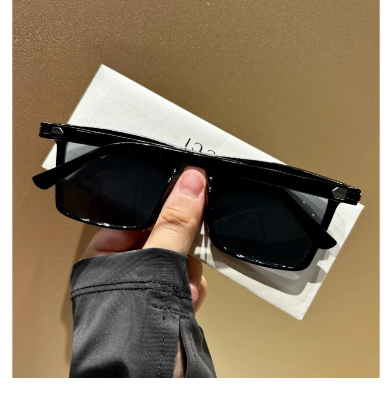 Übergroße quadratische Sonnenbrille für Männer Vintage Flat Top Sonnenbrille Mode Damen Sonnenbrille Luxusmarke Designer Tom Brillen – Detail 4
