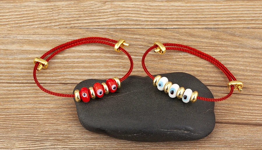 Nidin Neue Mode Glück Türkischen Bösen blick Seil Armband Einstellbar Für Frauen Weibliche Punk Stil Persönlichkeit Design Schmuck Geschenke – Detail 7
