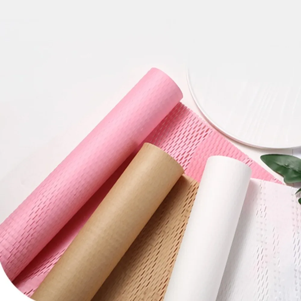 New Multifunction Honeycomb Packing Paper Sturdy Space Saving Kraft Paper Gift Packaging Transporting Supplies Grid Paper