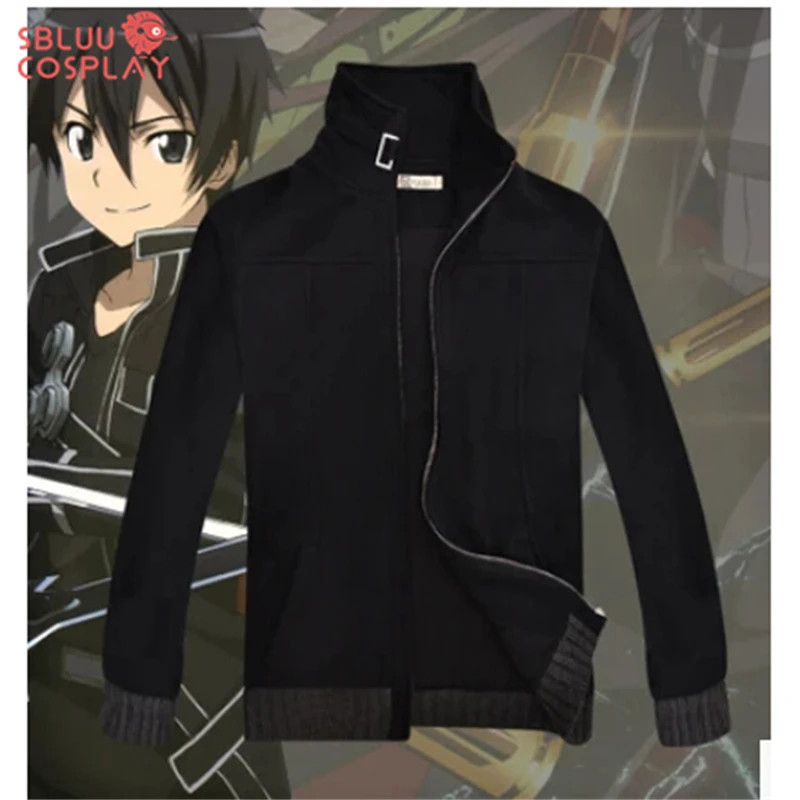 SBluuCosplay Kirito cosplay Coat Jacket Cosplay Costume