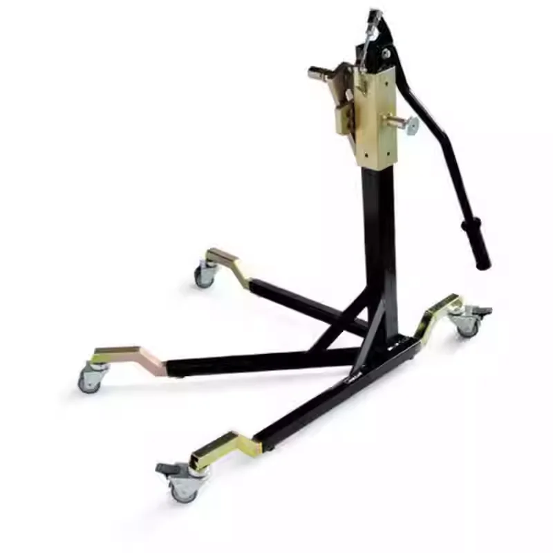 

Center Support - Central Side Lift with Front and Rear Wheels Together