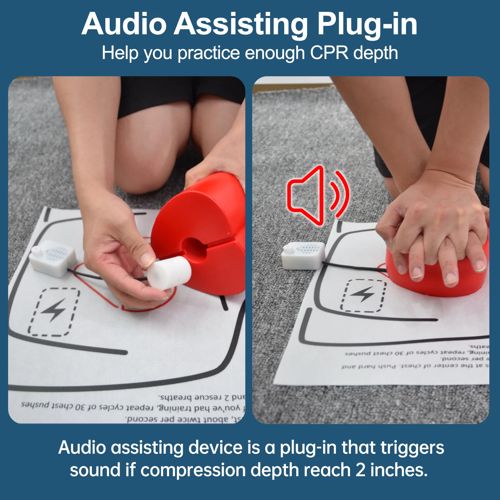 CPRHeart Training Cube for Hands on CPR Compression Training Practice Kit Muscle Memory Training Process Training