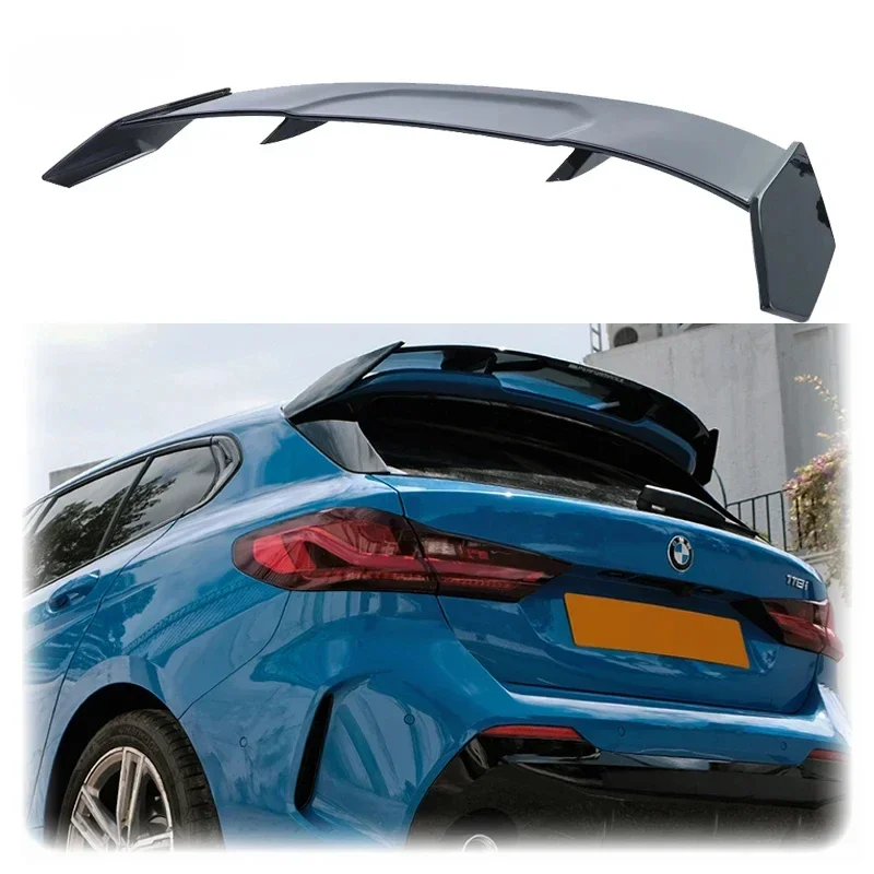 

For BMW 1-series F40 M135i 128ti 118D Hatchback Spoiler 2019 To Up Rear Trunk Wing High Quality ABS By Gloss Black Carbon Fiber