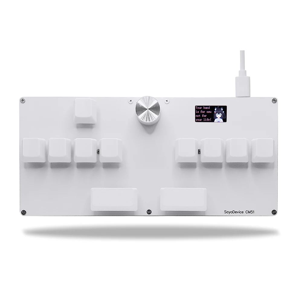 CM51 SayoDevice OSU DJ MAX OUTEMU/Gateron Schakelaars Snelle Trigger Magnetische Schakelaars Toetsenbord Met Knop Scherm Kopiëren Plakken Shotcut
