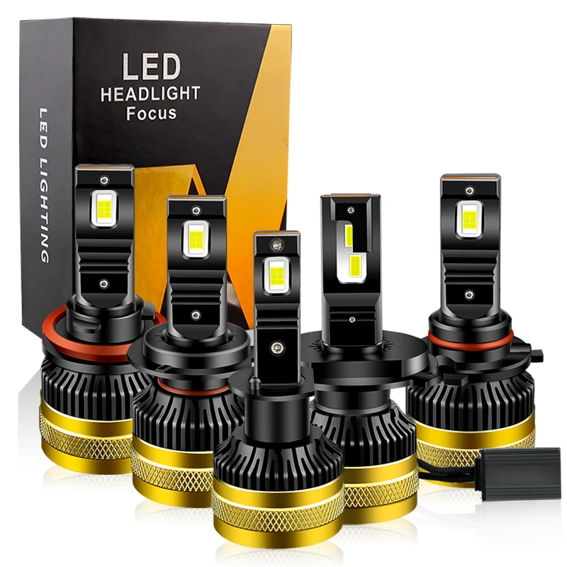 

2PCS H7 H4 HB2 LED Headlight Bulb 80W 15000LM 6000K CSP for Car Headlamp H1 H8 H9 H11 9005 HB3 9006 HB4 Turbo Led 12V Automobile